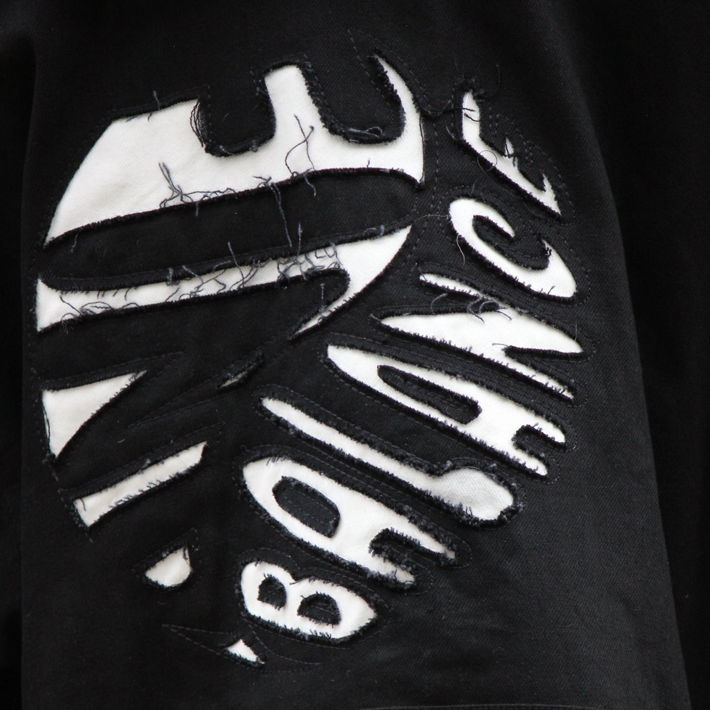 Find Balance Denim Hoodie Black/White