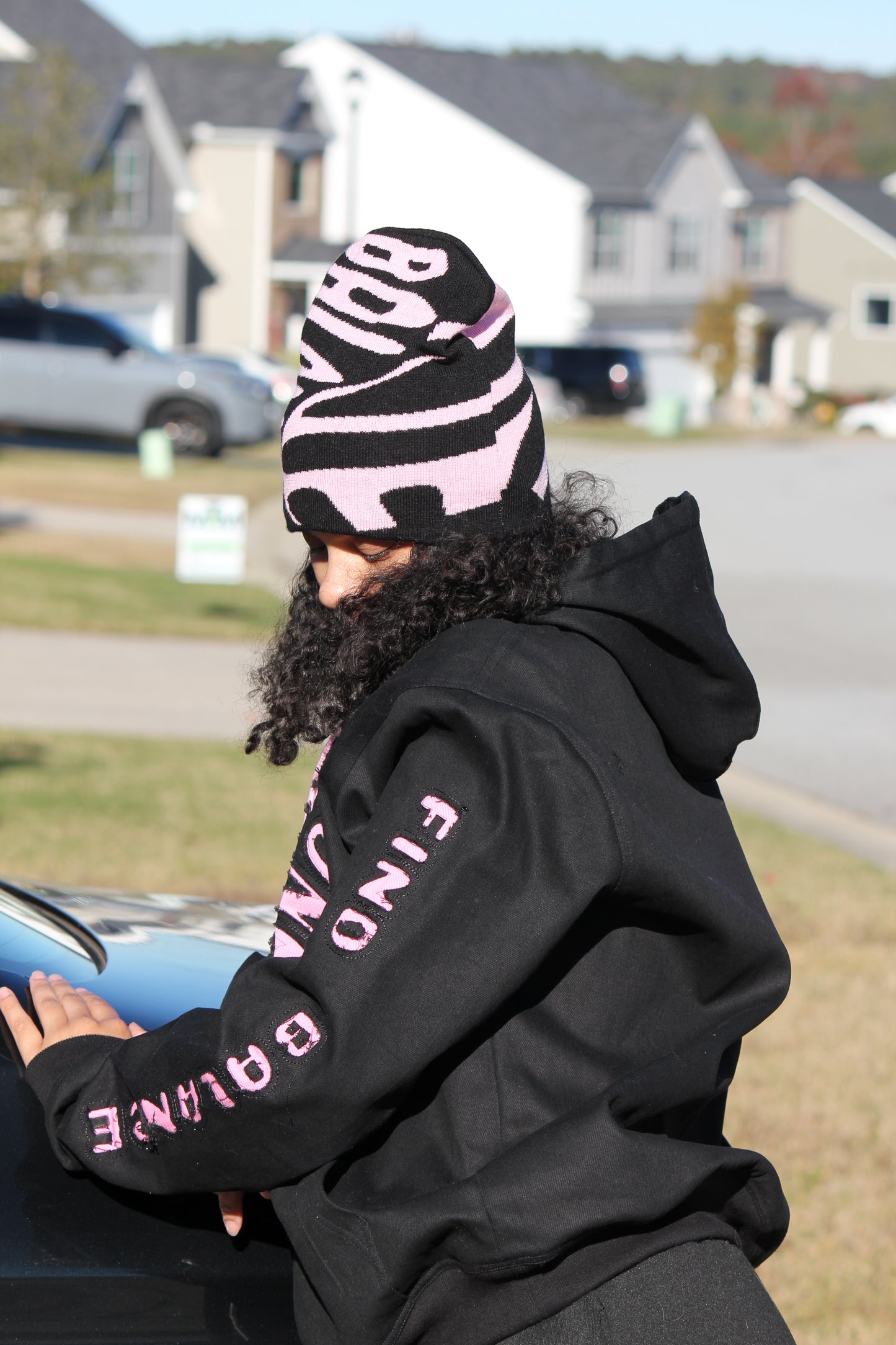Find Balance Logo Beanie LIGHT PINK